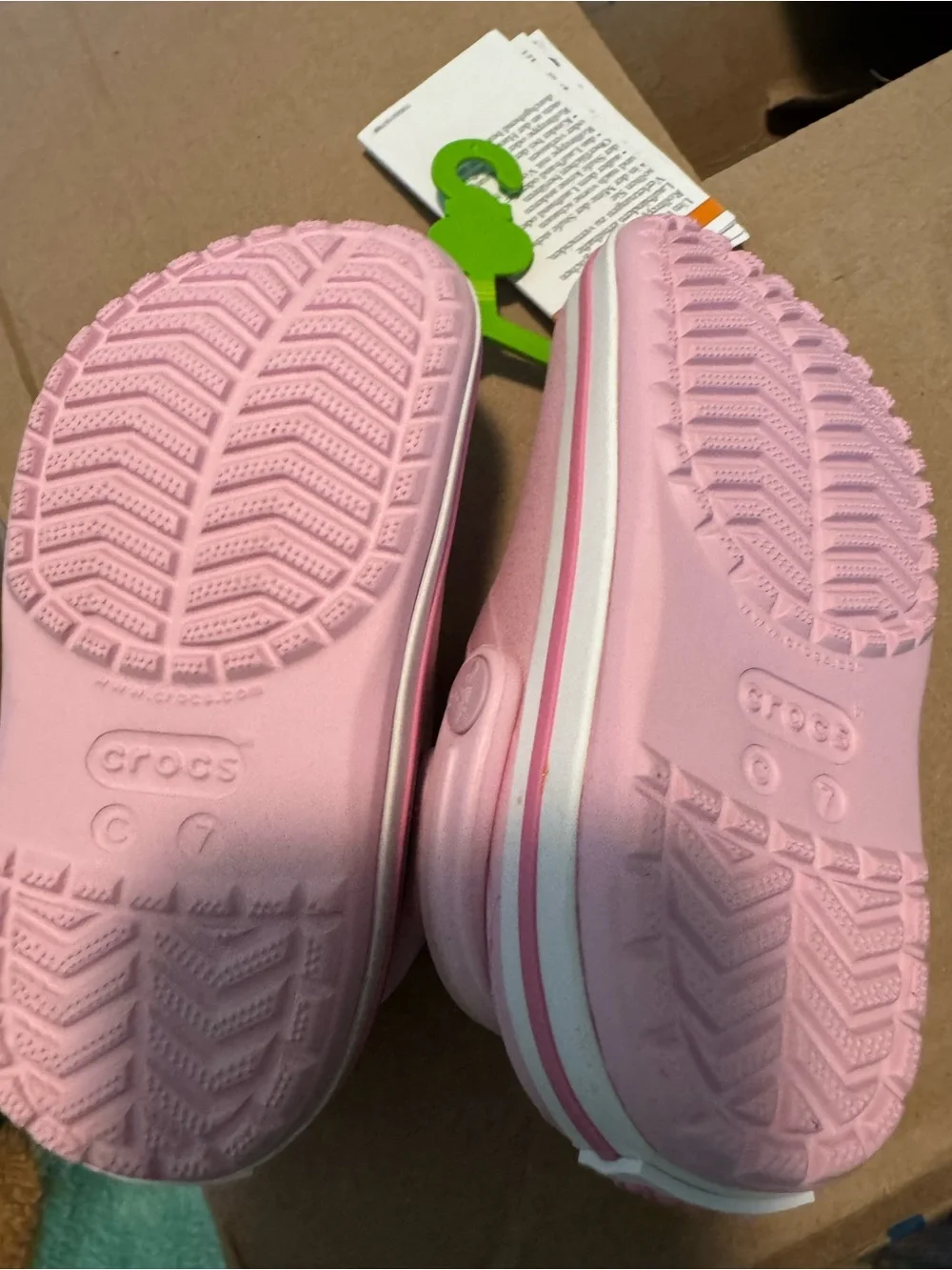 CROCS Kids' Light Pink Clog Sandals with Heel Strap